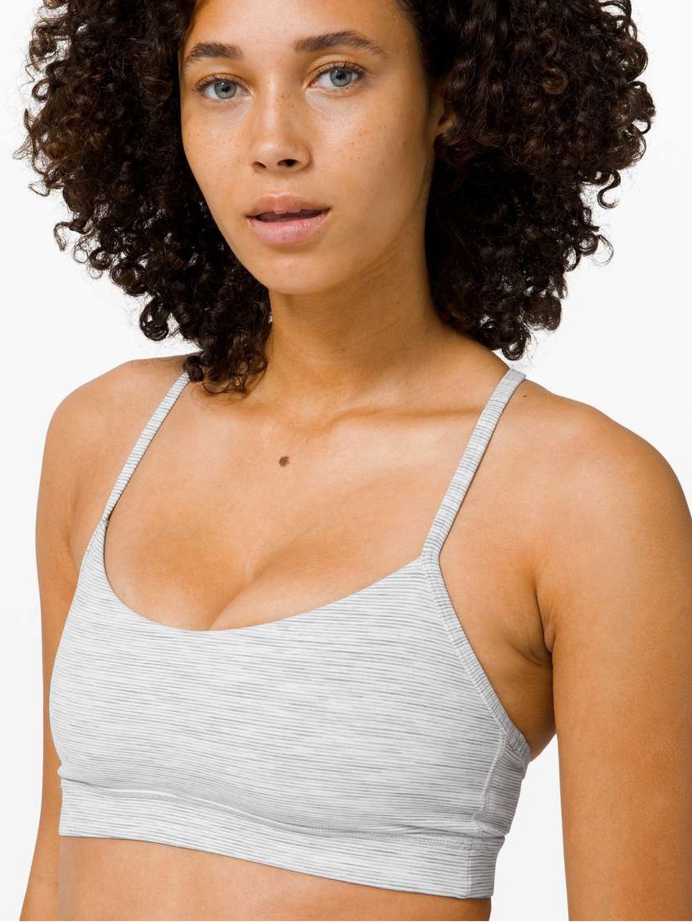 Lululemon Flow Y Sports Bra, Wee Are From Space Nimbus Battleship Grey